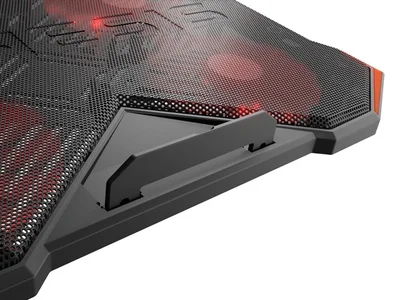 Охладителна подложка за лаптоп Genesis Oxid 260, 15.6"-17.3", 4 вентилатора, LED осветление, 2 USB порта