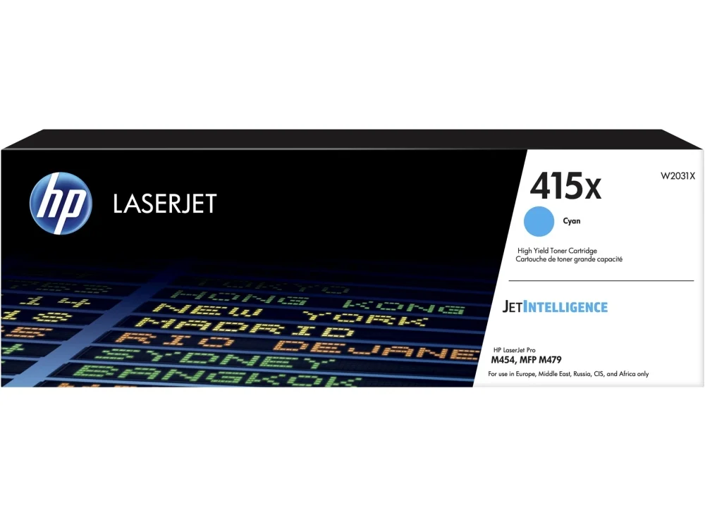 Тонер касета HP 415X W2031X Cyan висок капацитет