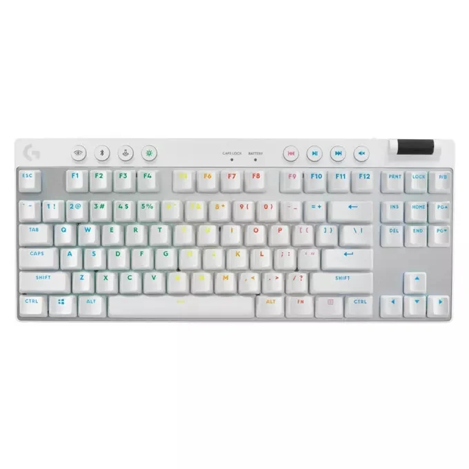 Logitech G PRO X TKL LIGHTSPEED Gaming Keyboard - WHITE - US INT'L - 2.4GHZ/BT - N/A - EMEA28-935 - TACTILE