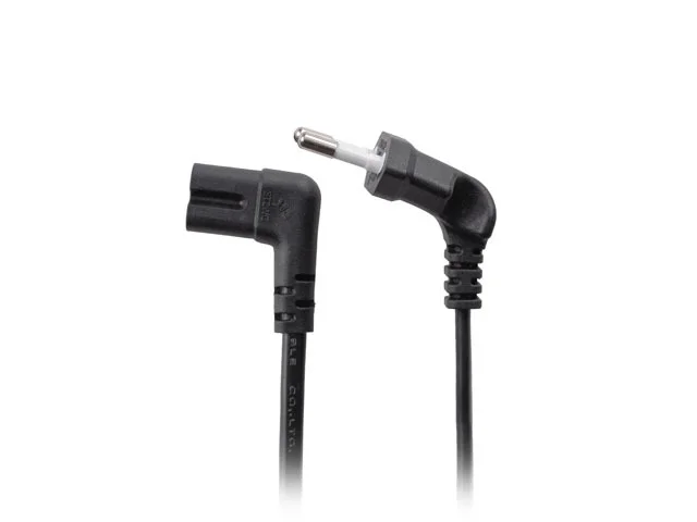 Lanberg CEE 7/16->IEC 320 C7 Euro (Radio) Power Cord 1.8M Angled VDE Black