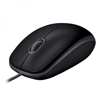 Мишка Logitech B110 Silent, черна, USB