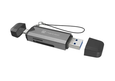 Четец за карти памет Natec Scarab 3 USB-C/USB-A 3.2 Gen 1