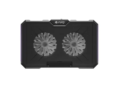 Охладителна стойка за лаптоп Fury Gunbai G3 14.1"-17.3", 2 вентилатора, RGB LED, 2 USB