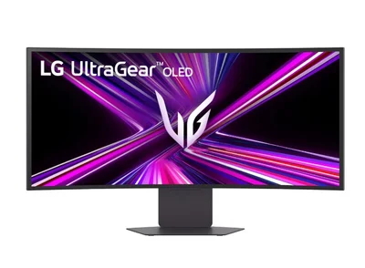 Монитор LG UltraGear 34GX900A-B 34" OLED WQHD 240Hz Curved 21:9, FreeSync, G-Sync, HDR10, USB-C, Височинно регулиране, Вградени говорители, Черен