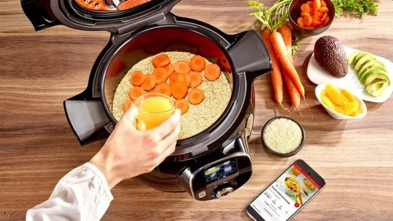 Мултикукър Tefal Cook4me Connect CY855830, 6L, 150 български рецепти, черен