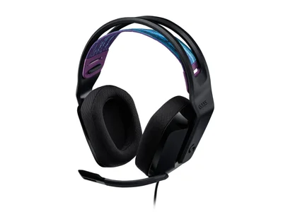 Logitech G335 Gaming Headset, PRO-G 40 mm Drivers, DTS Headphone:X 2.0 Surround, Blue Voice Microphone, 240 g, Black