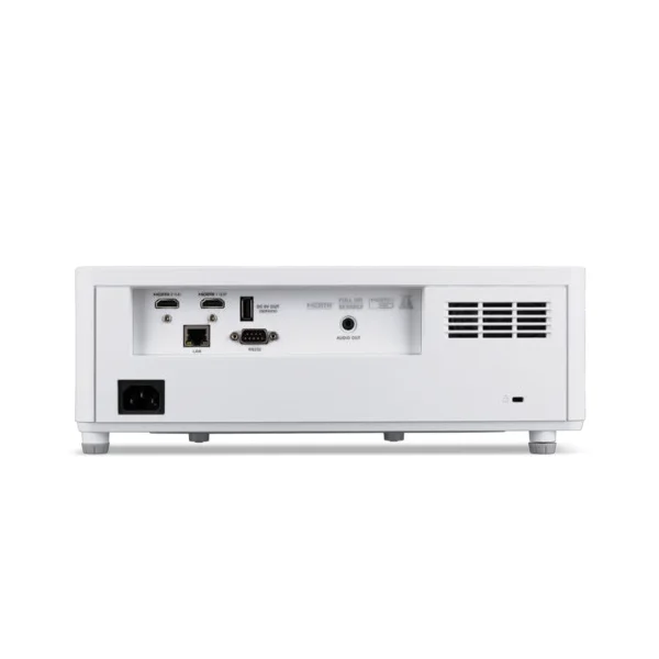 Acer Projector PL6620, Laser, DLP, WUXGA (1920x1200), 6000 ANSI Lumens, 3 000 000:1, 1.7x, 360' projection, HDMI 1x1.4+1x2.0, DC Out (5V/1.5A, USB Type A), USB (Type A), RS232, RJ45, Speaker 2x15W, 4.8kg, 3Y, White
