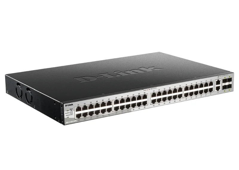 D-Link 48x10/100/1000BASE-T ports Layer 3 Stackable Managed Gigabit Switch with 2x10GBASE-T ports and 4xSFP+ ports