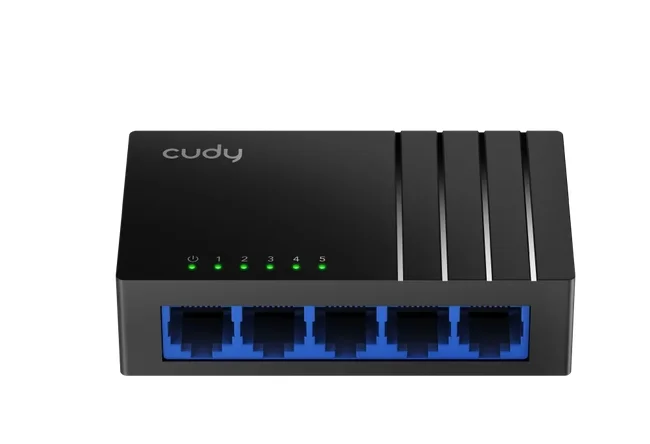 Cudy GS105D 5-Port Gigabit Desktop Switch, 5 10/100/1000M RJ45 Ports, Desktop Plastic Case