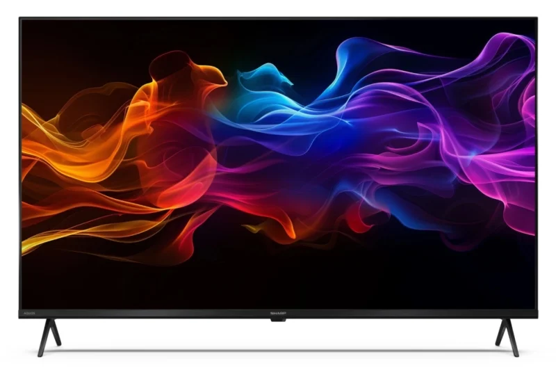 Sharp 43HP5265E, 43" QLED Google TV, 4K Ultra HD 3840x2160 Frameless, 1 000 000:1, AQUOS, DVB-T/T2/C/S/S2, Active Motion 1000, HDR10, Dolby Atmos, Dolby Vision, Google Assistant, Google Cast, HDMI 2.1 with eARC, 3.5mm Headphone jack / line-out, USB, Wi-