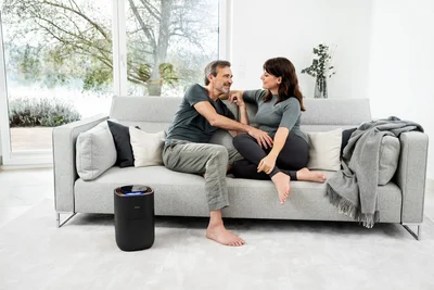 Beurer LB 300 plus Air humidifier- Natural cold evaporation technology, 3 fan speeds, up to 300 ml/h, up to 45 m2, WT 3l, Night mode and timer function