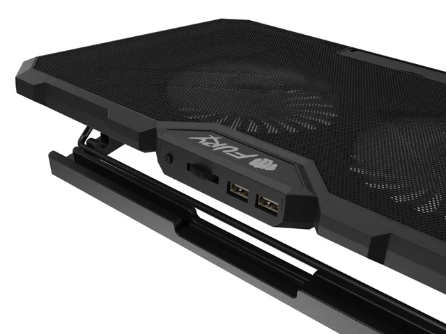 Охладителна стойка за лаптоп Fury Gunbai G3 14.1"-17.3", 2 вентилатора, RGB LED, 2 USB