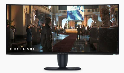 Dell Alienware AW3426DW, 34" QD-OLED 21:9, UW-QHD 3440x1440, AR, 99% DCI-P3, NVIDIA G-SYNC Compatible + AMD FreeSync, 280Hz, 0.03 ms GTG, 1,500,000:1, 300 cd/m2, HDR, VRR, HDMI, DP, USB Hub, Height Adjustable, Pivot, Swivel, Tilt, Black