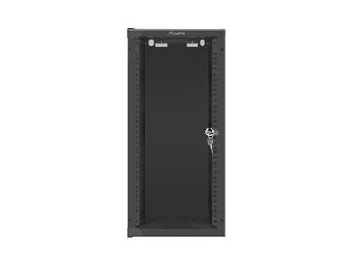 Lanberg rack cabinet 10" wall-mount 12U/280x310 (flat pack) with glass door black