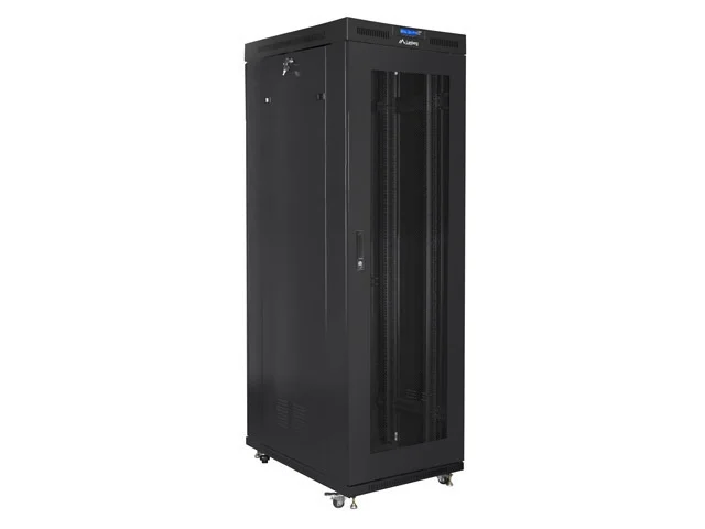 Lanberg rack cabinet 19" free-standing 42U/800x1000 (flat pack) with mesh door lcd black v2
