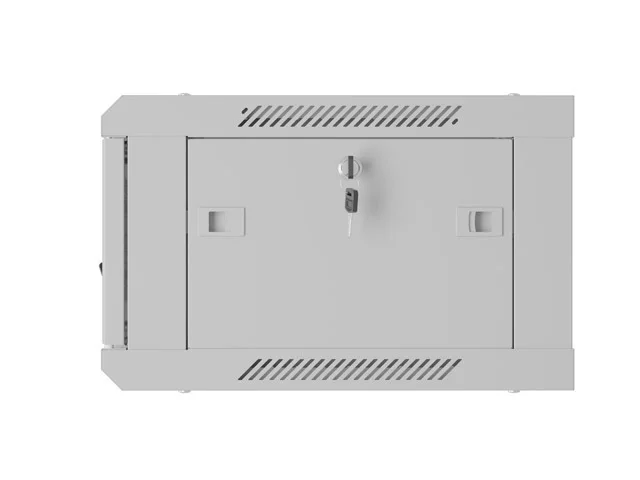Lanberg rack cabinet 19" wall-mount 4U/600x450 with perforated door grey (flat pack)