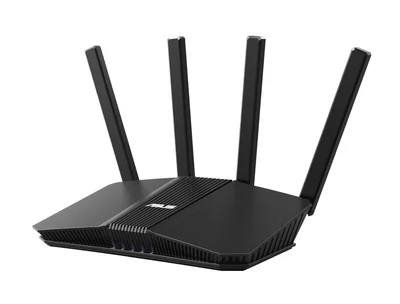 Рутер ASUS RT-BE55 BE3600 WiFi 7 AiMesh, 4K-QAM, MLO, 2.5G WAN, 4x1G LAN, мрежова защита, родителски контрол, VPN, черен