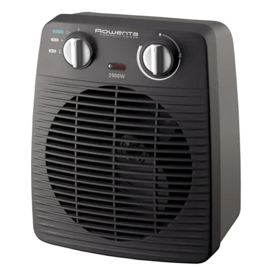 Отоплителна печка Rowenta SO2210F0, 2000W, 2 степени, охлаждащ вентилатор, термостат, 59 dB, сив/черен