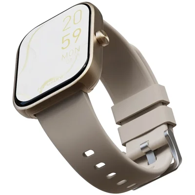 HiFuture Lume Champagne Gold, 1.85 " IPS, Powered by Dual Core, Aerospace-Grade Ultra Light Aluminum Frame, Bluetooth Call, 3D User Interface, 1ATM Waterproof, 24/7 True Heart Rate & Blood Oxygen Sensor, 100+ Sports Mode, Up to 7 days daily use