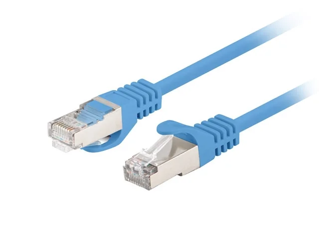 Lanberg patch cord CAT.6 FTP 0.25m fluke passed (10-pack), blue