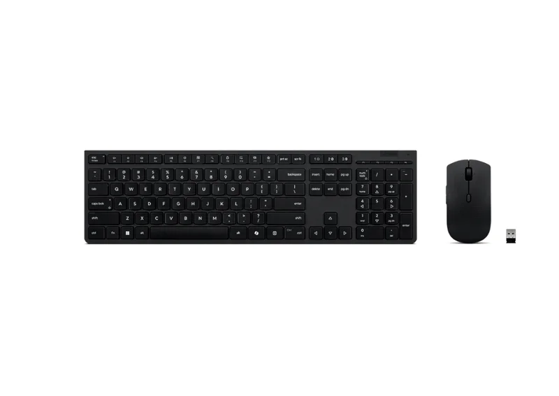 Комплект безжична клавиатура и мишка Lenovo – 4X31R64320, презареждаеми, Bluetooth, българска подредба, сиви