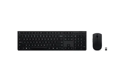 Комплект безжична клавиатура и мишка Lenovo – 4X31R64320, презареждаеми, Bluetooth, българска подредба, сиви