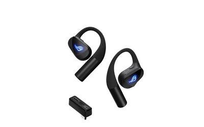 Геймърски слушалки ASUS ROG Cetra Open Wireless, In-ear, безжични, черни