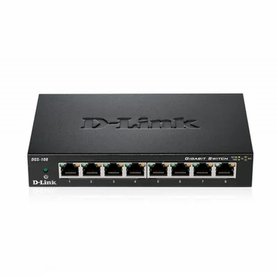 Суич D-LINK 8 порта 10/100/1000 Gigabit метален корпус, десктоп