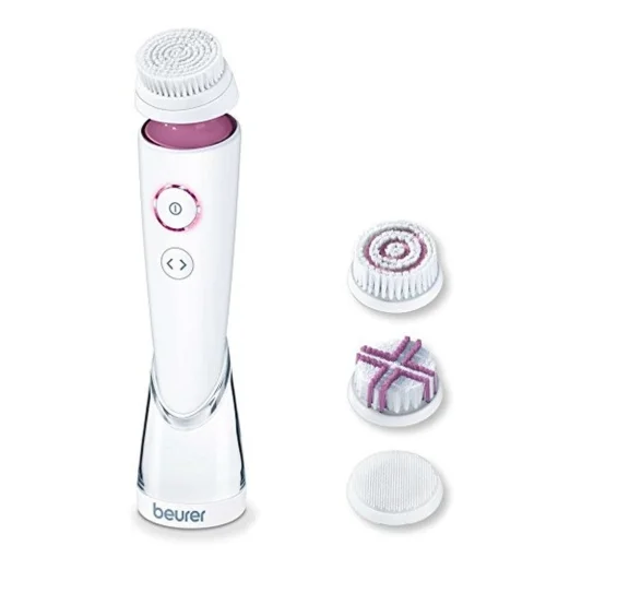Електрическа четка за лице Beurer FC 95 Pureo Deep Cleansing, водоустойчива, 3 скорости, литиево-йонна батерия, 4 приставки