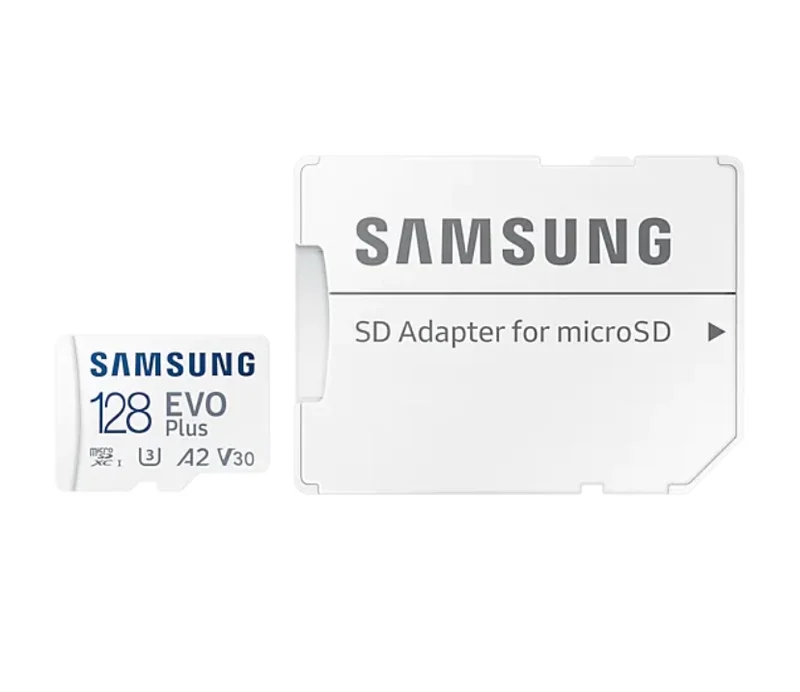 Samsung 128GB micro SD Card EVO Plus with Adapter, Class10, Transfer Speed up to 160MB/s