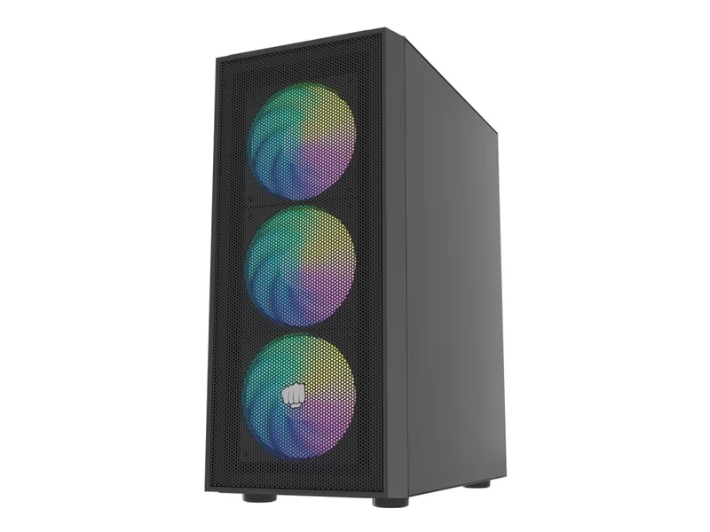 Fury PC Case Shobo SH8 ARGB Midi Tower, Window, Black
