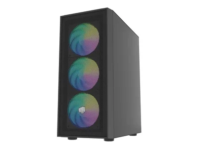 Fury PC Case Shobo SH8 ARGB Midi Tower, Window, Black
