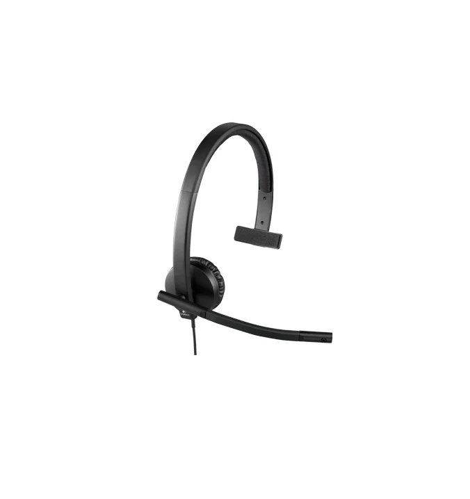 Logitech USB Headset H570e Mono, In-line Controls, Echo Cancellation, Noise-cancelling, USB