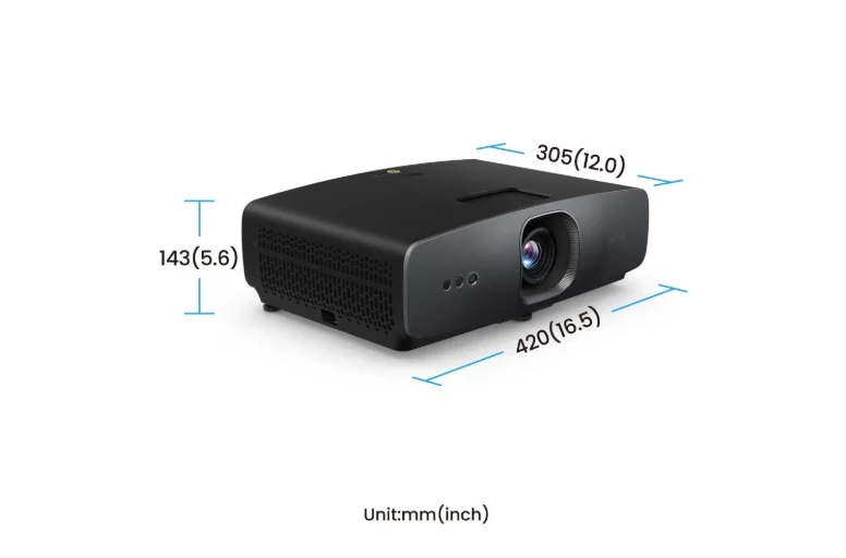 BenQ W2720i Home Cinema Projector, 4K UHD (3840?2160), 2500 ANSI lumens, 1.3x, 1.0~1.3 Throw Ratio, Auto Vertical Keystone, AI Cinema, CinematicColor, Lamp Life up to 30,000hrs, HDMIx3, USBx2, RS232, 2x5W Speaker, Dolby Atmos, Chromecast, 6.4kg, Black
