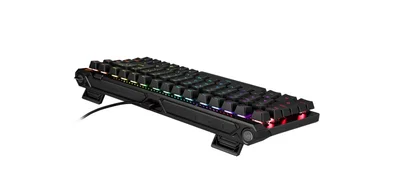 Геймърска клавиатура ASUS ROG Falchion Ace 75% M705ROGFALCHIONACE75HE/BK/V2/US/PBT, черен, RGB подсветка, кабел