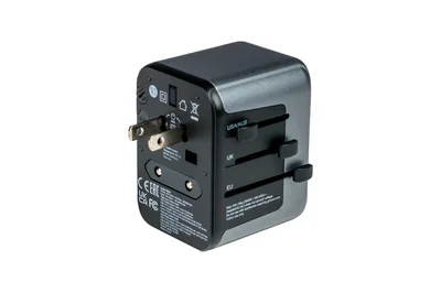 Пътен адаптер Verbatim UTA-03 универсален с 1 x USB-C PD 30W, QC 3.0, 2 x USB-C, 2 x USB-A