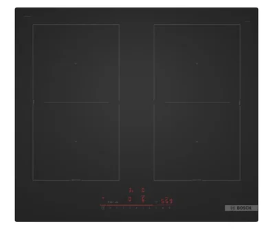 Bosch PVQ61CHB1E, SER8, Induction electric cooktop, 4 zones (2 CombiZones), DirectSelect, MoveMode (2 levels), PanBoost, frameless, 7,4 kW, HC, 60cm, Matt Black