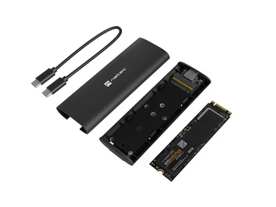 Natec External SSD Enclosure Rhino M.2 NVME Lite USB-C 3.1 GEN 2 Aluminium