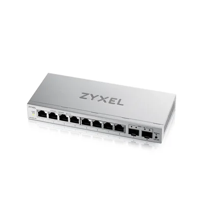 ZyXEL GS1200-10 v3, 8 Port Gigabit, 2 x SFP webmanaged Desktop Switch
