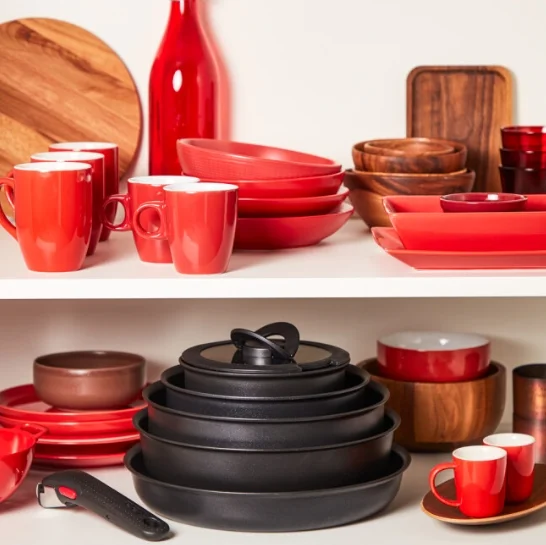 Tefal L1539053 Easy Cook & Clean 10pcs set : FP24/28 + SCP 16/20 with lids + sautepan 24 with lid  + 2 handles