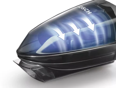 Bosch BHN16L Rechargeable Vacuum Cleaner, Move Lithium 16Vmax, Cyclonic Airflow System, Gray