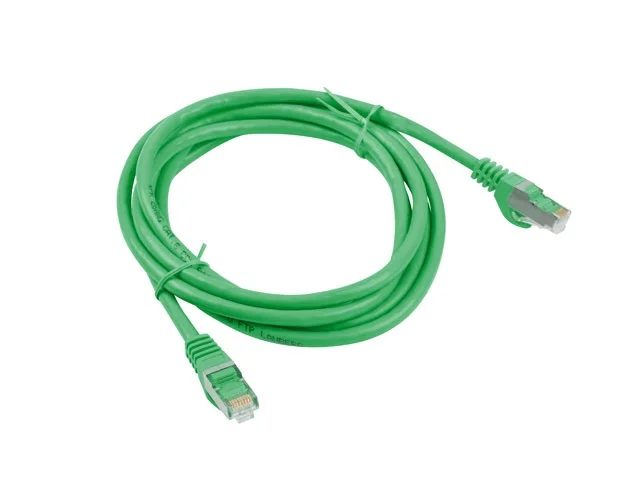 Мрежови кабел Lanberg – CAT.6 FTP, 3m, зелен