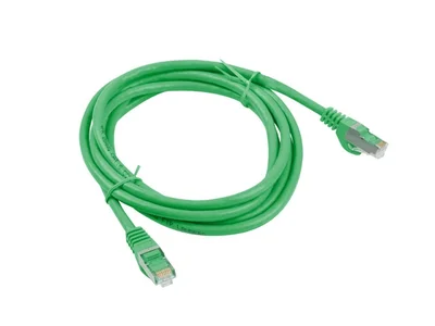 Мрежови кабел Lanberg – CAT.6 FTP, 3m, зелен