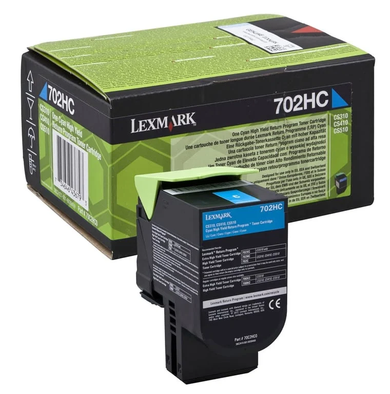 Тонер касета Lexmark 70C2HC0 Cyan за CS310, CS410, CS510, 3000 стр.