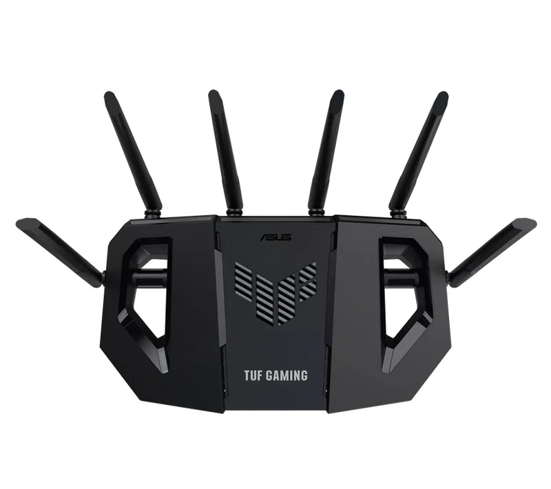 AsusTUF Gaming, BE6500 Dual Band WiFi 7 Router, 4K-QAM, Multi-Link Operation (MLO), Quad 2.5GbE port, Mobile Game Mode, Gear Accelerator, Gaming Port, Open NAT, Smart Home Master, Subscription-Free Security,  AiMesh support, 4G/5G Auto Mobile Tethering