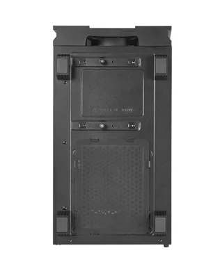 Кутия за компютър Chieftec Hunter II Middle Tower, прозрачен страничен капак, черен