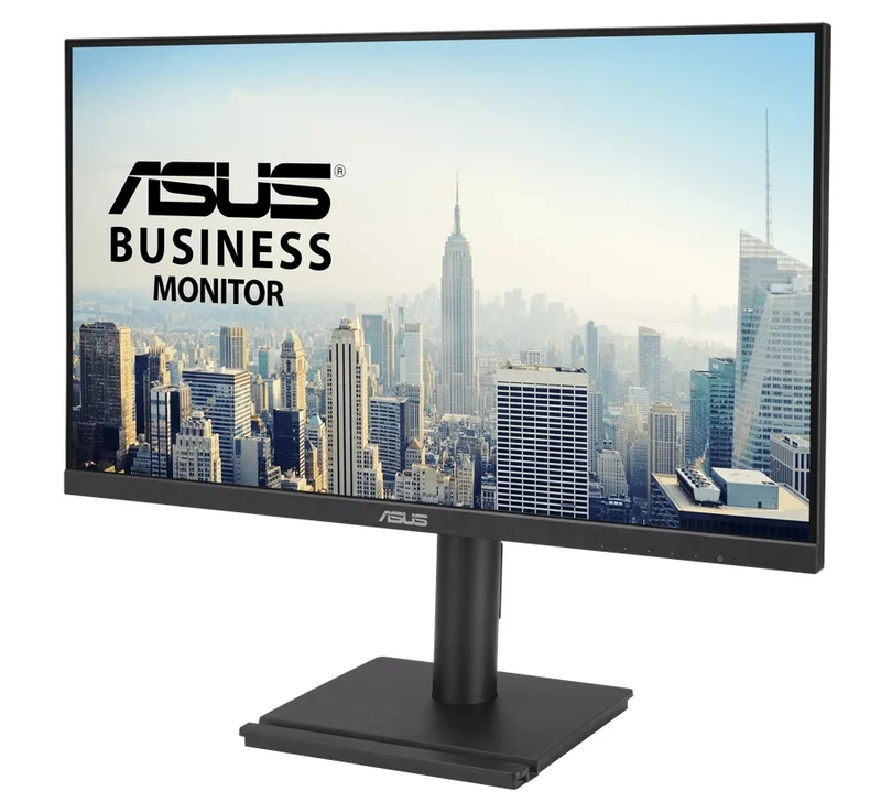 Asus VA27DQFS Business Monitor, 27", IPS, Full HD, Frameless, 100Hz, Adaptive-Sync, 1ms MPRT, HDMI, DP, VGA, Low Blue Light, Flicker Free, Ergonomic Design, Wall Mountable, Black