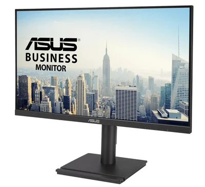 Asus VA27DQFS Business Monitor, 27", IPS, Full HD, Frameless, 100Hz, Adaptive-Sync, 1ms MPRT, HDMI, DP, VGA, Low Blue Light, Flicker Free, Ergonomic Design, Wall Mountable, Black