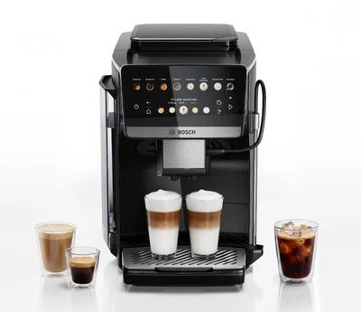 Кафемашина Bosch – TPR61309 SER6, 15 bar, TFT дисплей, AromaDouble Shot, CeramDrive, Черен