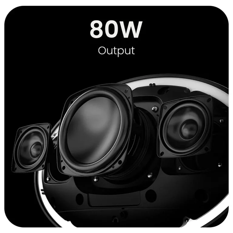Тонколона HiFuture ORBIT Black 80W Bluetooth 5.4, IPX4, DSP, 8 часа работа, USB Type-C